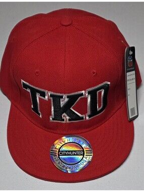 City Hunter TKD Red Basecap with Black/White Embroidered Adjustable NEW